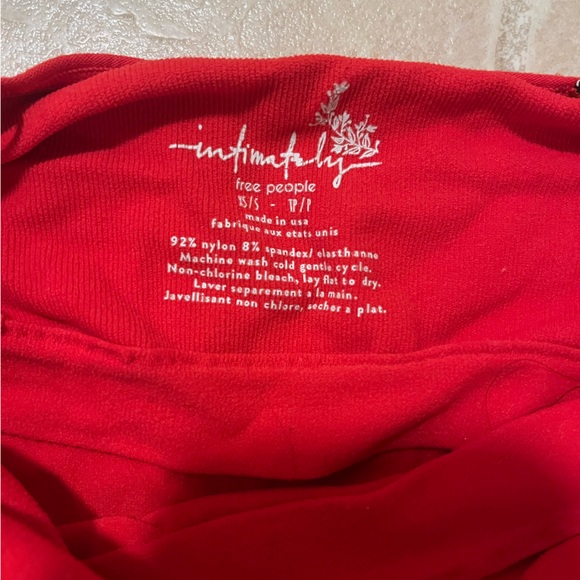 Free people red tank top - Picture 1 of 2